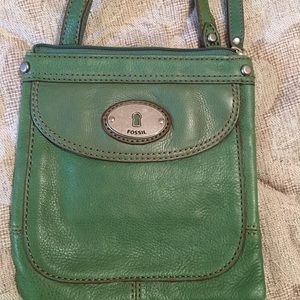 Fossil leather crossbody bag